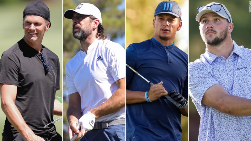 He's in the wrong sport' - Golf fans stunned at Aaron Rodgers' skills as he  and Tom Brady see off NFL QB's in The Match