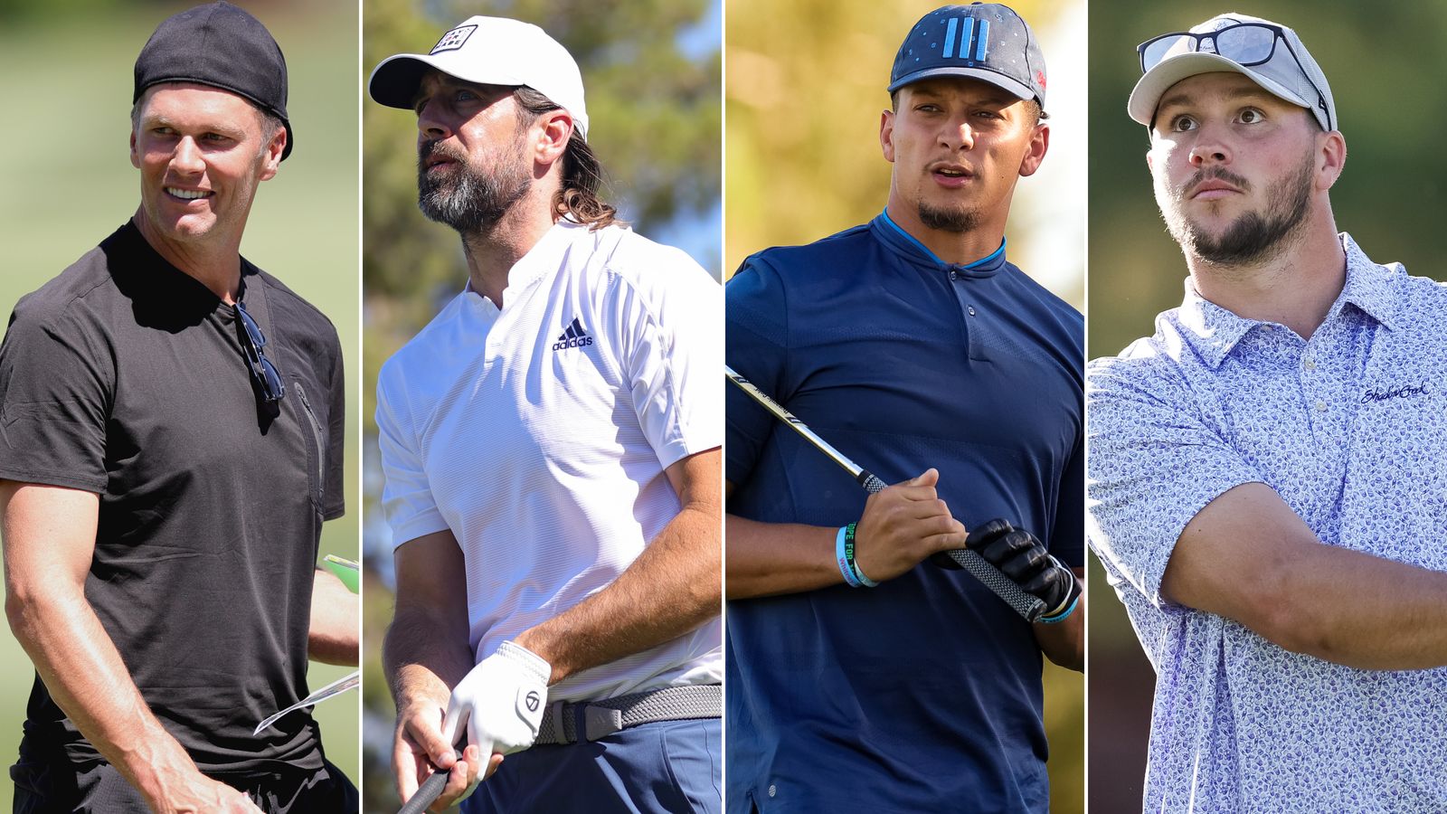 Brady, Rodgers epically trash-talking Mahomes, Allen ahead of charity golf  match