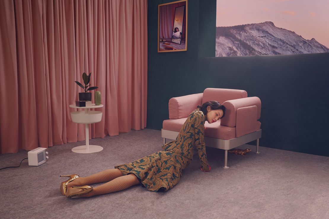 An image from Michelle Watt's photo series "The Wait," starring Ami Suzuki.