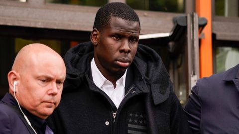 West Ham United player Kurt Zouma leaves Thames Magistrates Court after a hearing, in London, Tuesday, May 24, 2022. Zouma has pleaded guilty to kicking and slapping his pet cat in abuse caught on video. The 27-year-old France international appeared at the hearing accused of three offenses under the Animal Welfare Act in relation to footage of the abuse that surfaced on social media in February. Zouma pleaded guilty to two counts of causing unnecessary suffering to a protected animal. (AP Photo/Alberto Pezzali)
