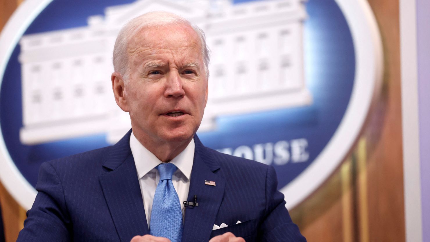 U.S. President Joe Biden holds a meeting with White House officials and baby formula manufacturers, as part of the U.S. response to the ongoing baby formula shortage, in an auditorium on the White House campus in Washington, U.S. June 1, 2022. REUTERS/Jonathan Ernst