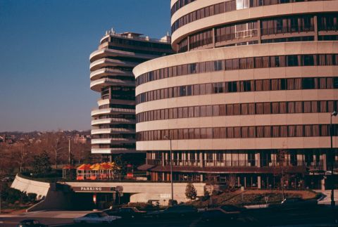 The Watergate office building is seen in November 1972. The White House distanced itself from the break-in at first. White House press secretary Ron Ziegler described the incident as a "third-rate burglary."