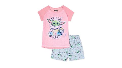 Star Wars Girls’ Baby Yoda Pajama Set