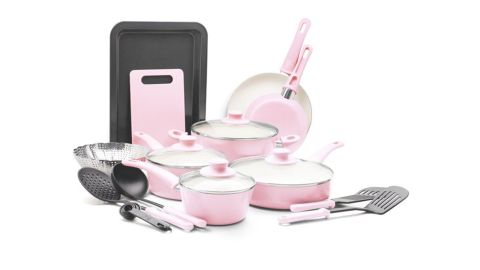 GreenLife 18-Piece Ceramic Non-Stick Cookware Set