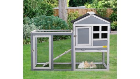 Coziwow Wooden Rabbit Hutch