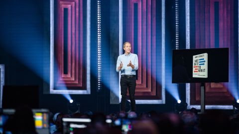 Pastor Andy Stanley speaks on May 14, 2022.