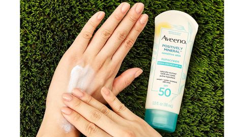 Aveeno Positively Mineral Sunscreen for Sensitive Skin SPF 50