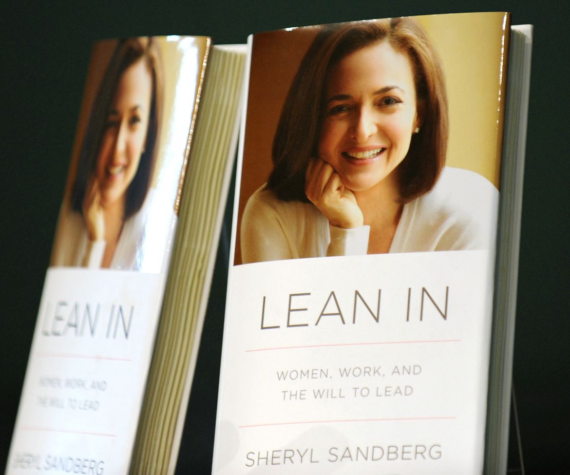 Sandberg's book, "Lean In," helped launch a movement of the same name to inspire women to speak up in the workplace and beyond.