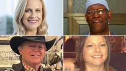 Tulsa shooting victims Dr. Stephanie Husen, Dr. Preston Phillips, William Love and Amanda Glenn