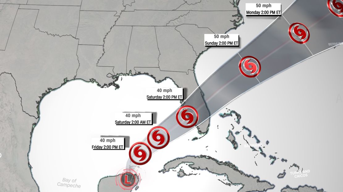 weather florida potential tropical storm track 060222