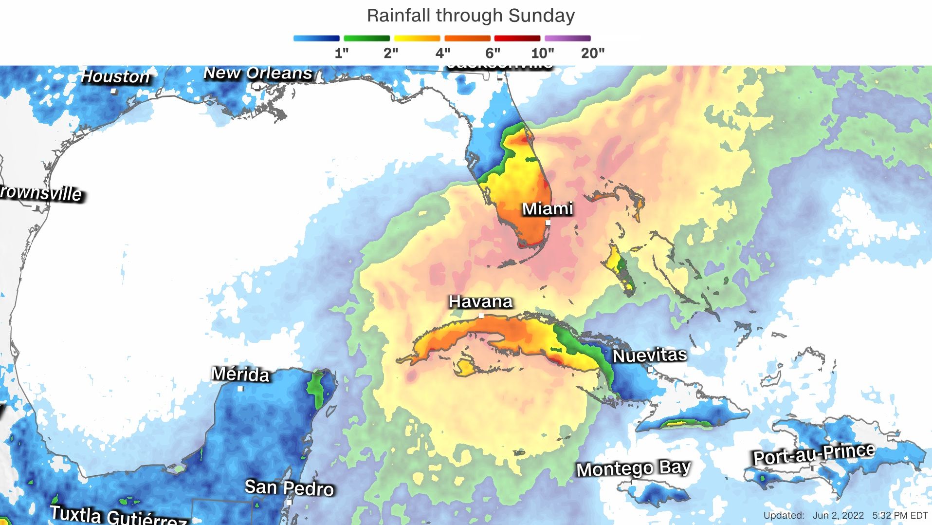 weather florida forecast rainfall 060222