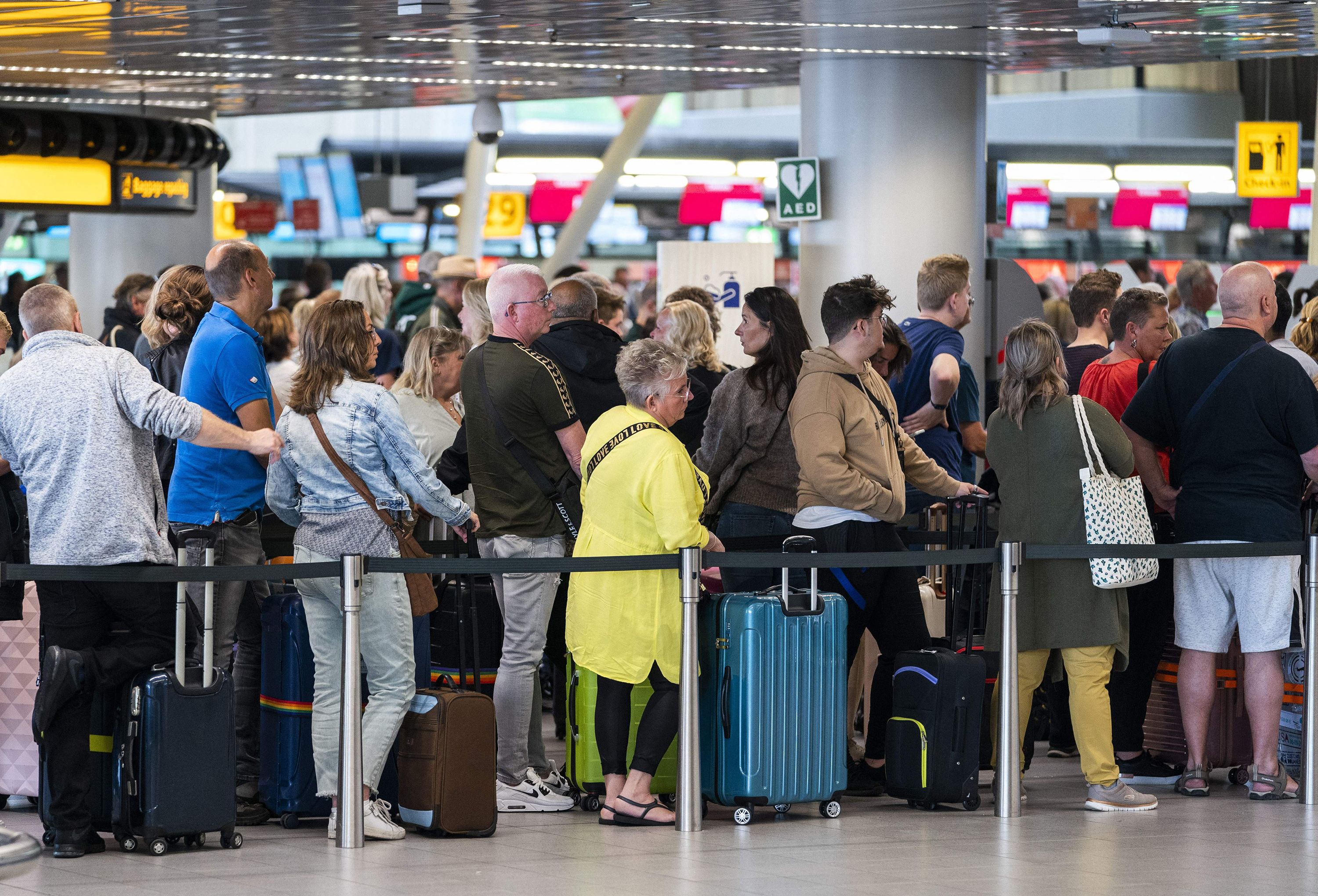<strong>Too much:</strong> KLM suspended ticket sales in late May in a bid to ease crowding at Amsterdam Schiphol.