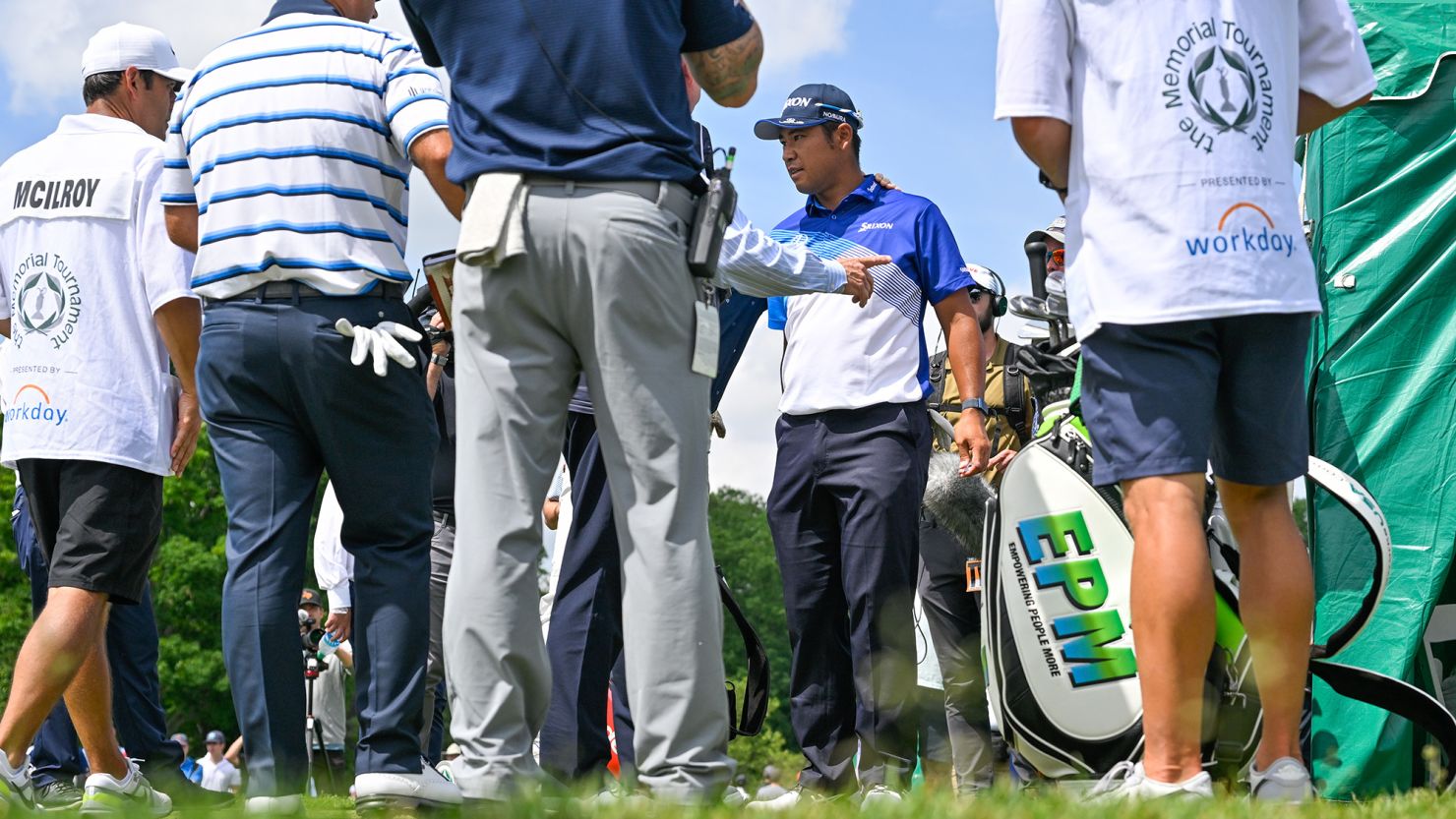 Hideki Matsuyama is disqualified from the Memorial Tournament on the 10th tee box.