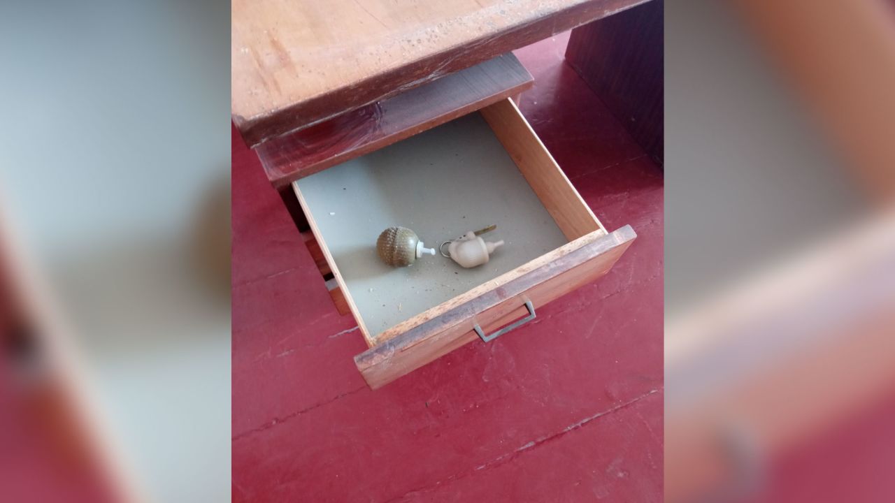 A training grenade was found in the Novyi Bykiv school.