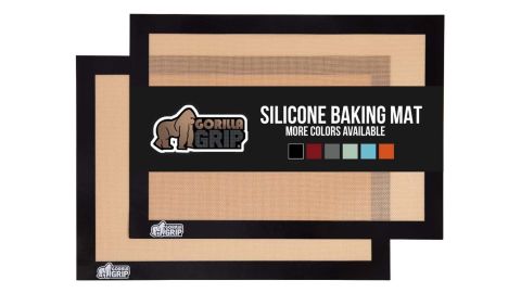 best silicone baking mats Gorilla Grip Nonstick Silicone Baking Mats