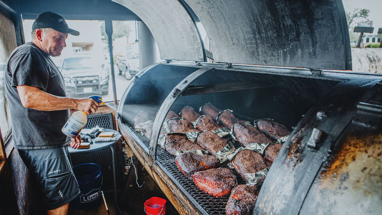 For a good selection of great barbecue joints within an easy drive, Austin is a great choice. That's where InterStellar, with Warren McDonald pictured here, is located.
