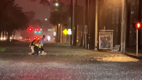 Heavy rains caused flooding overnight and into Saturday in South Florida.