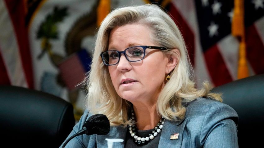 WASHINGTON, DC - MARCH 28: Rep. Liz Cheney (R-WY) speaks during a Select Committee to Investigate the January 6th Attack on the U.S. Capitol business meeting on Capitol Hill March 28, 2022 in Washington, DC. The committee met to consider a vote to recommend contempt of Congress charges for Dan Scavino, former President Donald Trump's deputy chief of staff for communications, and Peter Navarro, former President Trump's trade advisor, for refusing to cooperate with subpoenas from the committee as part of their investigation into the January 6, 2021 insurrection. (Photo by Drew Angerer/Getty Images)