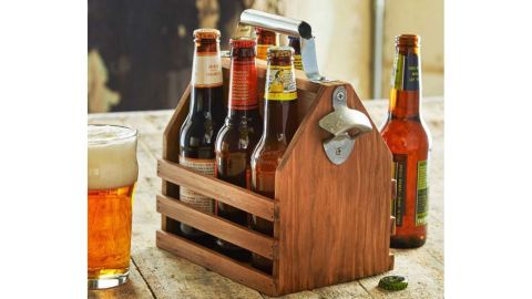 Hammer + Axe Wooden Beer Caddy