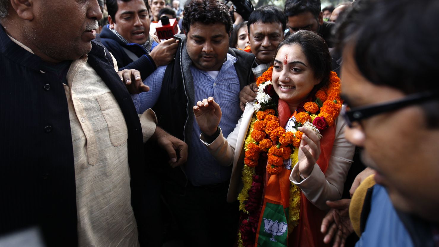 Nupur Sharma at Jam Nagar House in 2015 in New Delhi, India. 