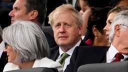 Britain's Prime Minister Boris Johnson reacts during Queen Elizabeth's Platinum Party, at Buckingham Palace, in London, Britain, June 4, 2022.  Paul Ellis/Pool via REUTERS/File Photo