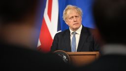  Prime Minister Boris Johnson holds a press conference at Downing Street on May 25, 2022 in London, England.