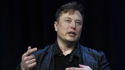 Tesla and SpaceX Chief Executive Officer Elon Musk speaks at the SATELLITE Conference and Exhibition in Washington, on March 9, 2020. 