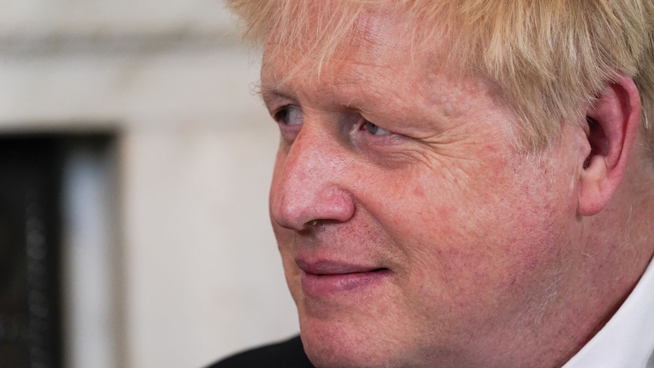 Britain's Prime Minister Boris Johnson meets with Prime Minister of Estonia Kaja Kallas (not pictured) at 10 Downing Street on June 06, 2022 in London, England. 