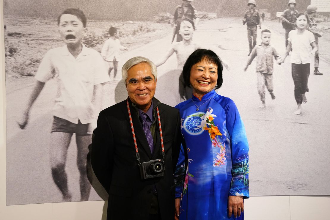 Nick Ut and Kim Phuc pictured together last month in Milan, Italy.