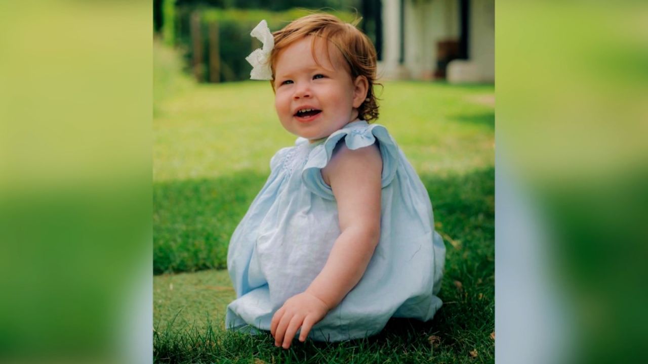 The Sussexes released a photograph of daughter Lilibet celebrating her first birthday at Frogmore Cottage in Windsor last month. 