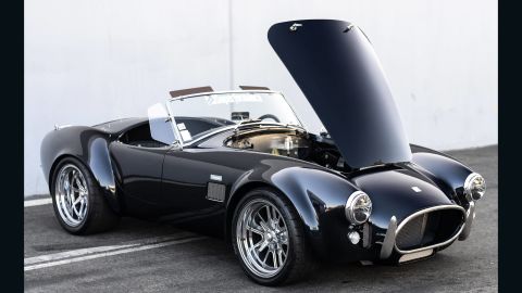 A Cobra MKIII E, an electric version of the famous sports car.  Superformance CEO Land Stander said the company will eventually offer an electric version of every model in its lineup.