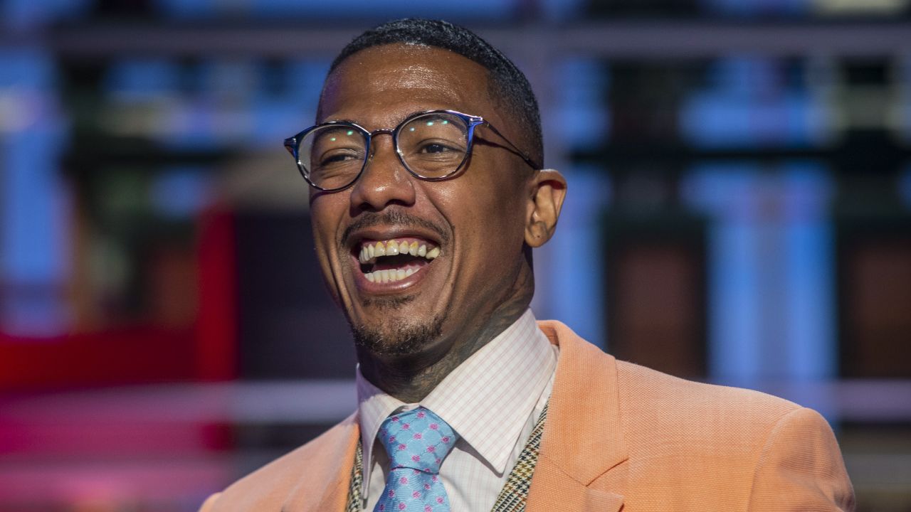 Nick Cannon poses for a portrait on the set of "Nick Cannon" at Metropolitan Studios in New York on September 16, 2021. 