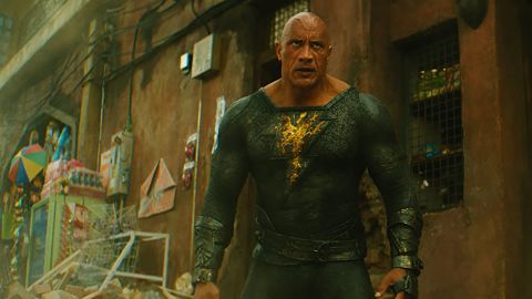 Dwayne Johnson stars in 'Black Adam,' one of the movies Warner Bros. will preview at Comic-Con.