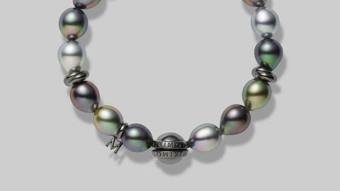 Mikimoto's edgier jewelry for men features Black South Sea cultured pearls.