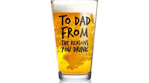 To dad for the reasons you drink glass