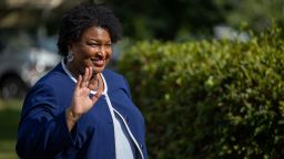 REYNOLDS, USA- JUNE 4: Georgia gubernatorial candidate Stacey Abrams is seen ahead of a rally in Reynolds, Georgia as she campaigns against incumbent Governor Brain Kemp (R-GA) in Reynolds, Georgia on June 4, 2022. 