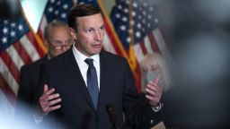 Senator Chris Murphy, a Democrat from Connecticut, speaks during a news conference following the weekly Democratic caucus luncheon at the US Capitol in Washington, D.C., US, on Tuesday, June 7, 2022. The lead GOP negotiator in talks on a federal response to the mass shooting at a Texas elementary school and other recent massacres said Republicans would only agree to narrowly targeted measures to address gun violence and rejected an end-of-the-week deadline.