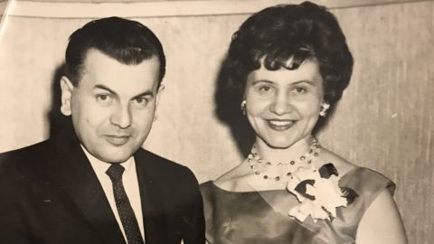 The writer's parents Bohdan and Vera Bociurkiw in Edmonton shortly after their marriage.