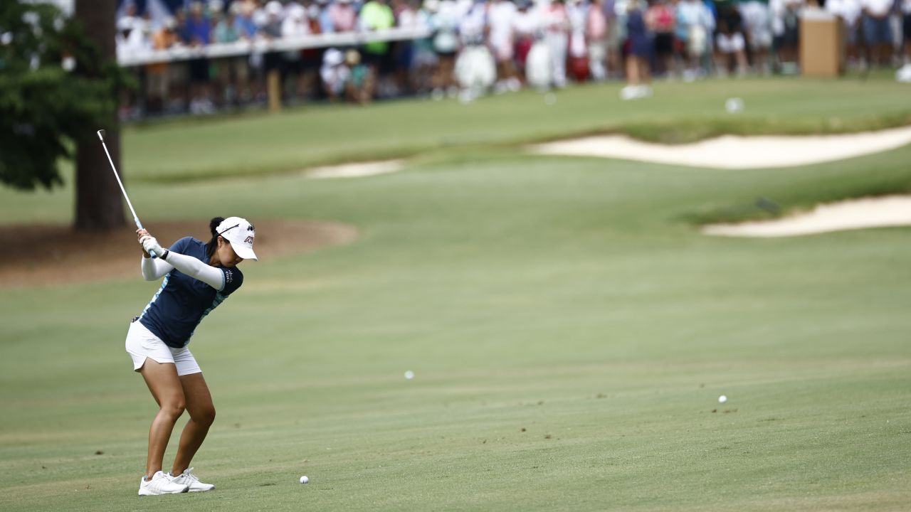 Kang plays a shot during the second round of the U.S. Women's Open.