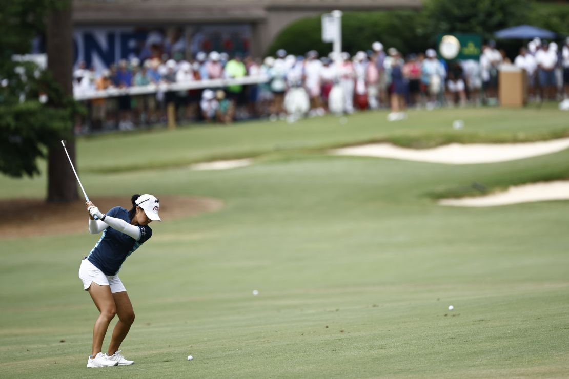  Kang plays a shot during the second round of the U.S. Women's Open.