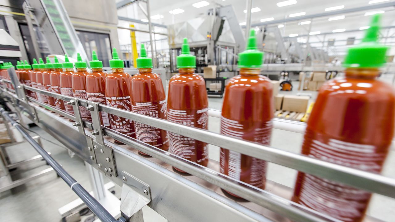 The 68,000 square foot Huy Fong Foods, Inc. Sriracha hot chili sauce plant shown in April 2014.