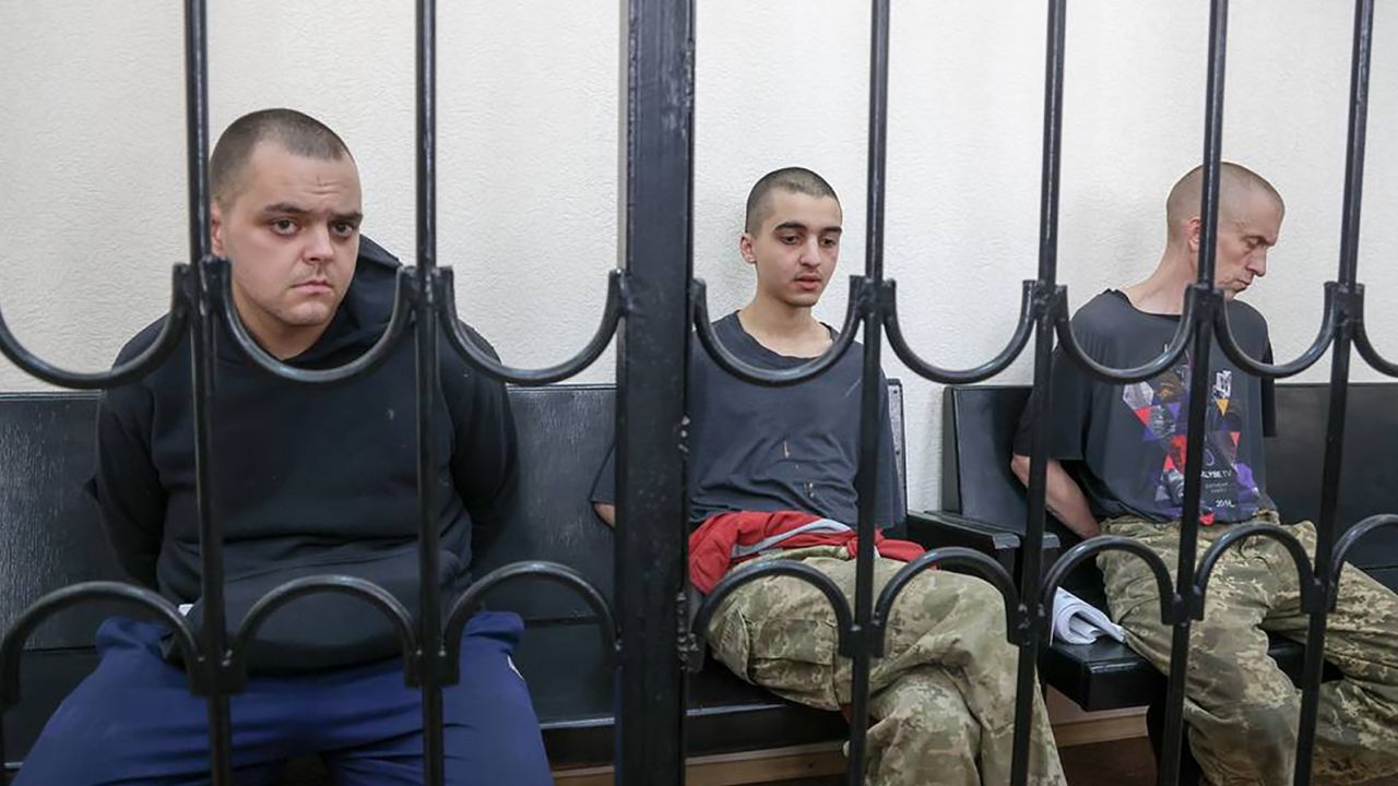 Aiden Aslin, Brahim Saadoune and Shaun Pinner were accused of being "mercenaries" for Ukraine, according to Russian state media.