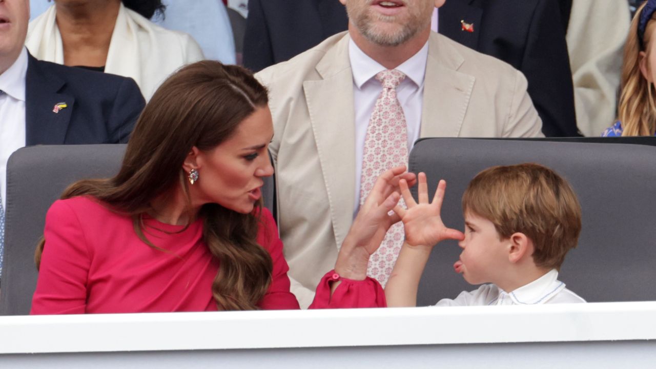 Prince Louis was caught acting out while watching a pageant on the final day of the Queen's Platinum Jubilee.