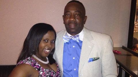 Ashlye Wilkerson with her father, Anthony "Tony" Geddis, at one of the many functions they attended together.