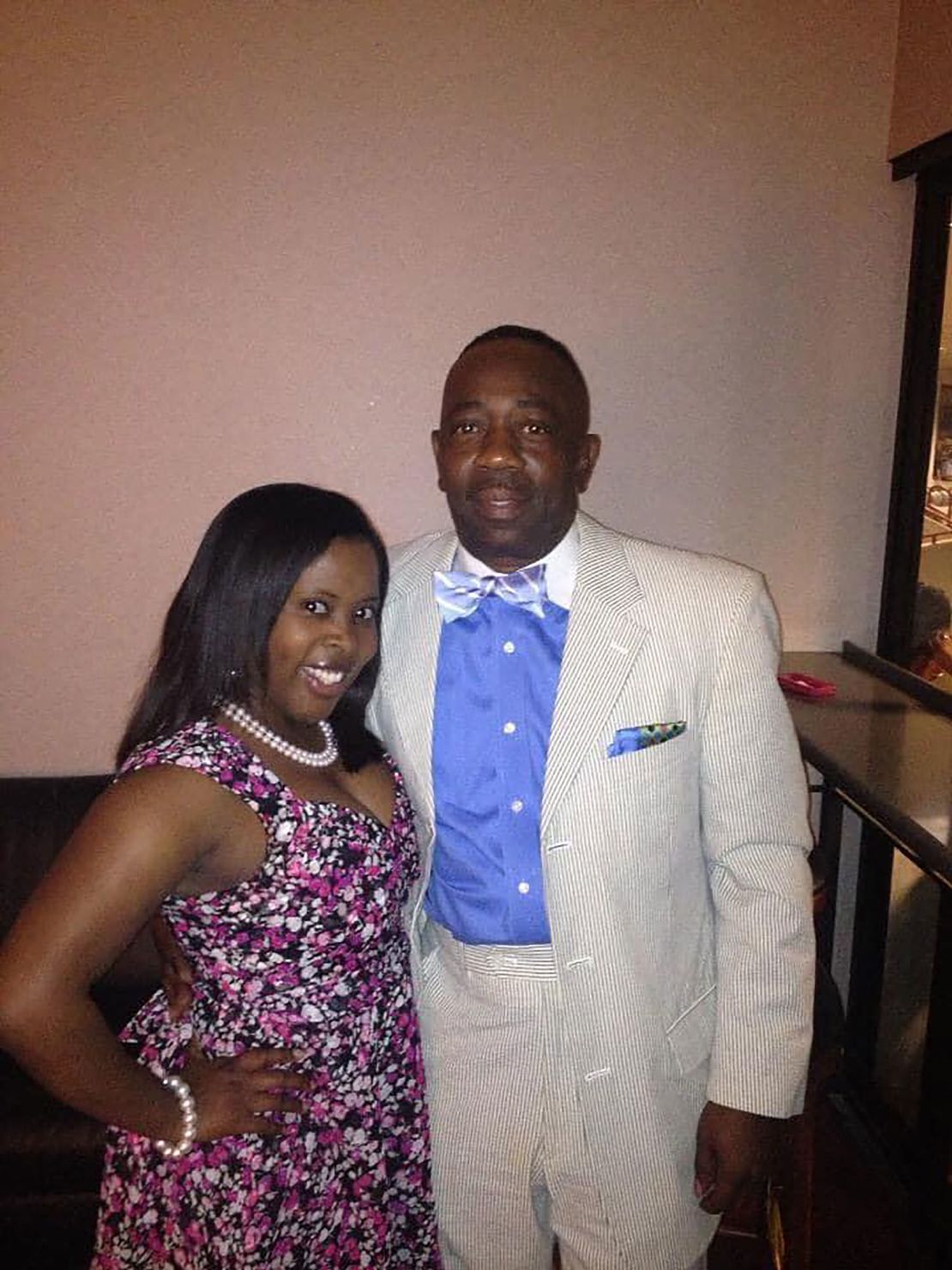 Ashlye Wilkerson with her father, Anthony "Tony" Geddis, at one of the many functions they attended together.