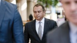 Sunny Balwani, former president and chief operating officer of Theranos Inc., leaves federal court in San Jose, California, U.S., on Wednesday, Oct. 2, 2019. The defunct blood-testing startup which was once valued at as much as $9 billion unraveled amid what prosecutors describe as a massive scheme masterminded by founder Elizabeth Holmes and Balwani to mislead investors, doctors and patients. Photographer: Michael Short/Bloomberg via Getty Images