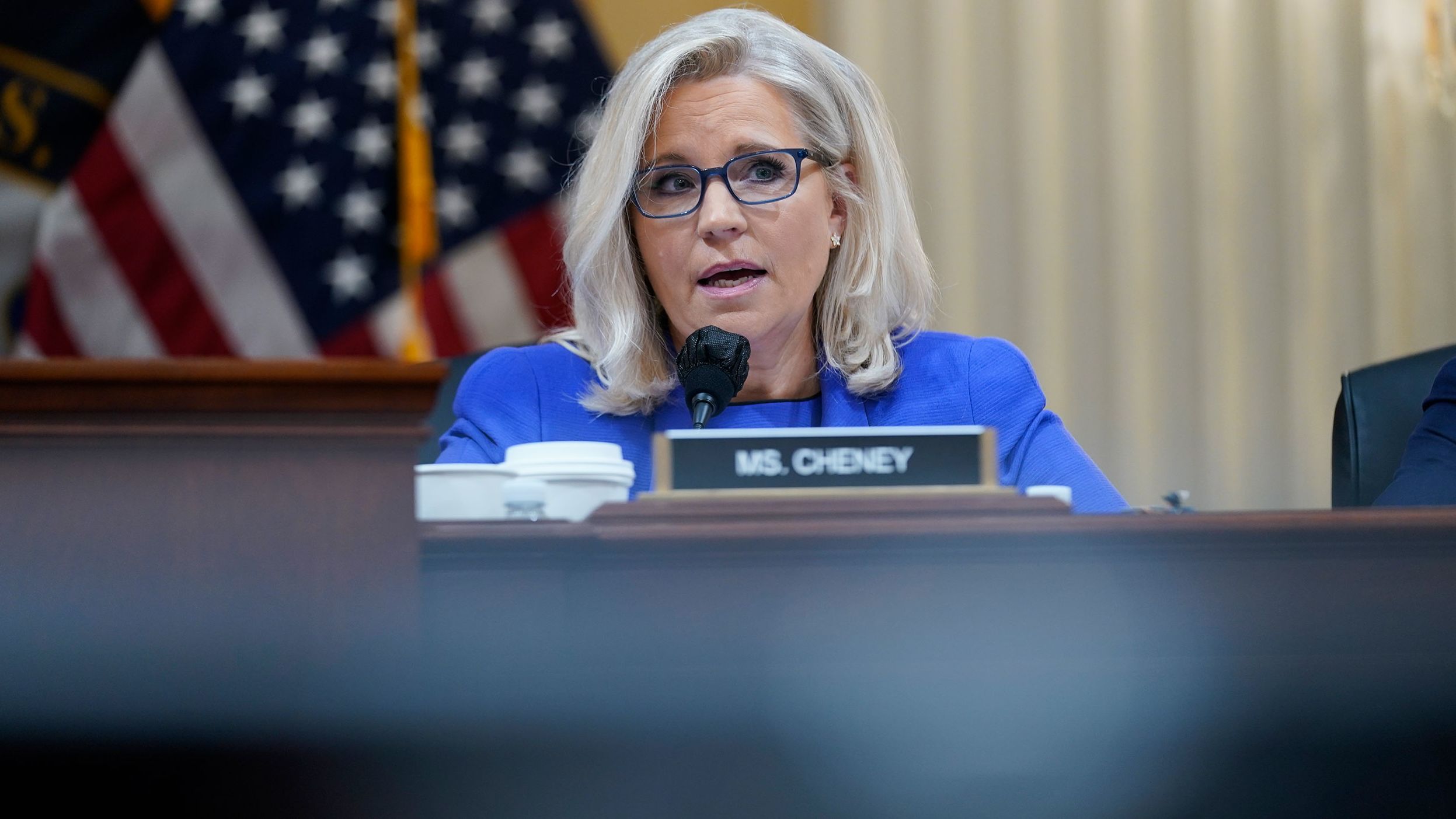 Cheney gives her opening remarks on June 9. Cheney said former President Trump <a href="index.php?page=&url=https%3A%2F%2Fwww.cnn.com%2Fpolitics%2Flive-news%2Fjanuary-6-hearings-june-9%2Fh_dcbf0bf294b02ac1c09c943b7958b17e" target="_blank">had a "sophisticated seven-part plan"</a> to overturn the presidential election over the course of several months. "On the morning of January 6th, President Donald Trump's intention was to remain president of the United States, despite the lawful outcome of the 2020 election and in violation of his Constitutional obligation to relinquish power," said Cheney, a Republican from Wyoming.