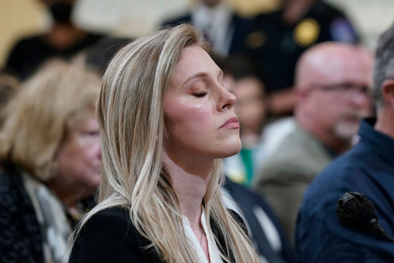Edwards was injured while defending the Capitol on January 6. <a href="https://www.cnn.com/politics/live-news/january-6-hearings-june-9/h_a091ba76e8c4e5824f0782689036d0ed" target="_blank">She told the committee</a> she witnessed "carnage" and chaos."