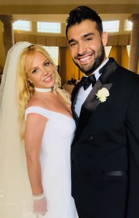 Spears <a href="https://www.cnn.com/2022/06/10/entertainment/britney-spears-wedding/index.html" target="_blank">married Sam Asghari,</a> a personal trainer turned actor, in June 2022. The pair first met in 2016 when Asghari co-starred with Spears in the video to her single, "Slumber Party." In August 2023, Asghari <a href="https://www.cnn.com/2023/08/17/entertainment/britney-spears-sam-asghari-divorce/index.html" target="_blank">filed for divorce</a> citing "irreconcilable differences."