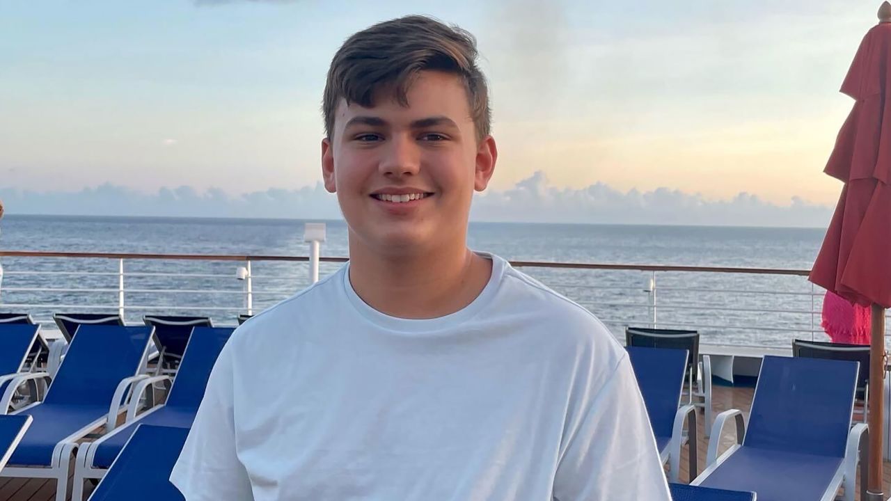 Elijah pictured on the cruise as it travels to Miami.